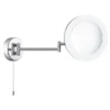 Searchlight IP44 Chrome Illuminated Adjustable Bathroom Mirror