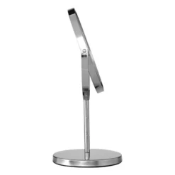 Silver Effect Metal Swivel Cosmetic Mirror