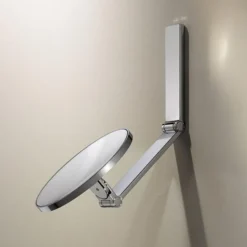 Keuco ILook Move Round Non-Illuminated Cosmetic Mirror - Chrome -Bathroom Furniture 17612010000 d3