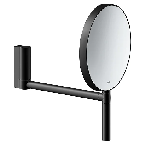 Keuco Plan Wall Mounted Cosmetic Mirror - Black 3 Keuco Plan Wall Mounted Cosmetic Mirror - Black