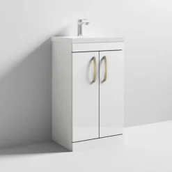2 X Brooklyn Brushed Brass Additional Bar Handles - L210mm (196mm Centres) -Bathroom Furniture 2xh191 d1