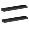 2 X Venice Matt Black Small Pull Handles 150mm 1 2 X Venice Matt Black Small Pull Handles 150mm -Bathroom Furniture 2xh224 l