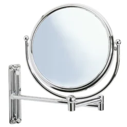 Wenko Deluxe Cosmetic Wall Mirror W/ Swivelling Arm - 5x Magnification