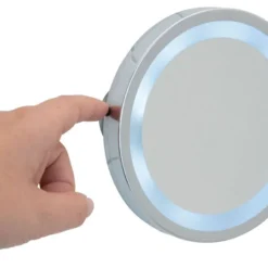 Wenko - Mosso LED Wall Mirror With Suction Cups - 3x Magnification -Bathroom Furniture 3656450100d1