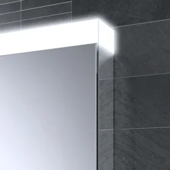 HIB Apex 100 LED Illuminated Mirror Cabinet -Bathroom Furniture 47300 d2