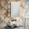 HIB Ether 50 LED Illuminated Aluminium Mirror Cabinet