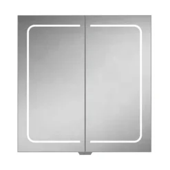 HIB Vapor 80 LED Illuminated Aluminium Mirror Cabinet