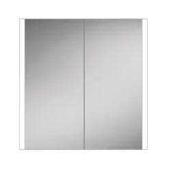 HIB Paragon 80 LED Illuminated Aluminium Mirror Cabinet
