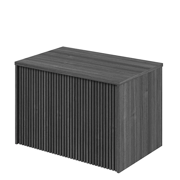 Crosswater Limit 700mm Steelwood Wall-Hung Slatted Vanity Unit With Worktop 4 Crosswater Limit 700mm Steelwood Wall-Hung Slatted Vanity Unit With Worktop - Image 2