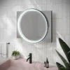 HIB Solas 50 LED Illuminated Mirror (Matt Black Frame)