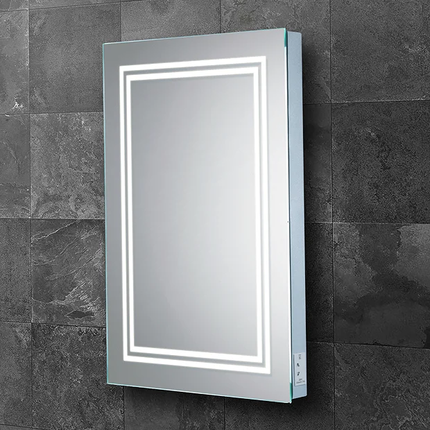 HIB Boundary 50 LED Ambient Rectangular Mirror 4 HIB Boundary 50 LED Ambient Rectangular Mirror - Image 2