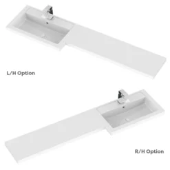 Apollo2 1500 Gloss Grey Combination Furniture Pack (excl. Pan + Cistern) W. Matt Black Handles 8 Apollo2 1500 Gloss Grey Combination Furniture Pack (excl. Pan + Cistern) W. Matt Black Handles -Bathroom Furniture ap1500gmbd1