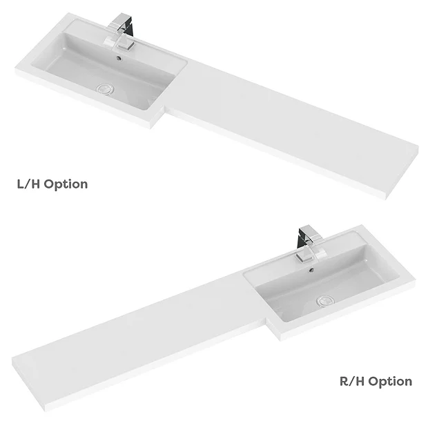 Apollo2 1500 Gloss Grey Combination Furniture Pack (excl. Pan + Cistern) W. Matt Black Handles 5 Apollo2 1500 Gloss Grey Combination Furniture Pack (excl. Pan + Cistern) W. Matt Black Handles - Image 3