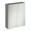 Apollo2 600mm Gloss Grey 50/50 Mirror Unit 1 Apollo2 600mm Gloss Grey 50/50 Mirror Unit -Bathroom Furniture ap6m l