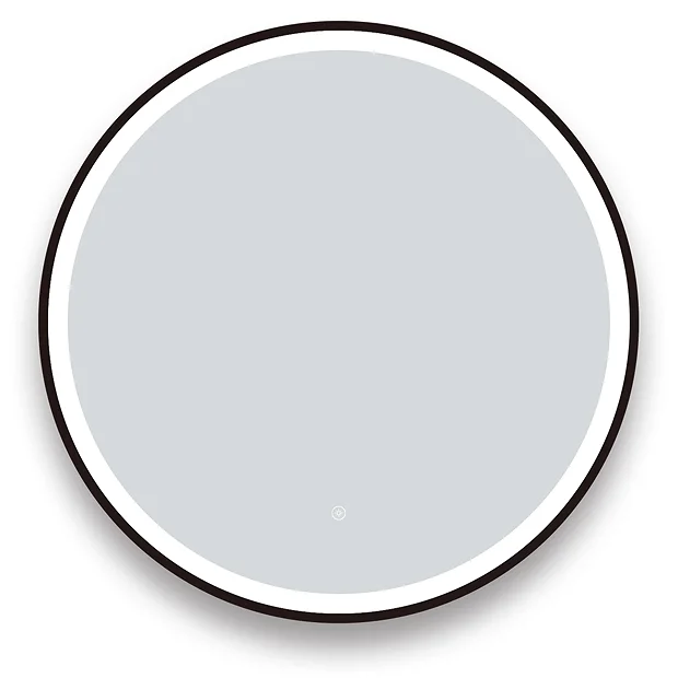 Arezzo Matt Black 700mm Round LED Illuminated Anti-Fog Bathroom Mirror 5 Arezzo Matt Black 700mm Round LED Illuminated Anti-Fog Bathroom Mirror - Image 3