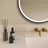 Arezzo Matt Black 700mm Round LED Illuminated Anti-Fog Bathroom Mirror 2 Arezzo Matt Black 700mm Round LED Illuminated Anti-Fog Bathroom Mirror -Bathroom Furniture arzim09mb d3