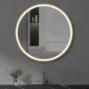Arezzo Brushed Brass 800mm Round LED Illuminated Anti-Fog Bathroom Mirror 1 Arezzo Brushed Brass 800mm Round LED Illuminated Anti-Fog Bathroom Mirror -Bathroom Furniture arzim10bb d4