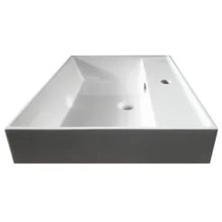 Arezzo Countertop Basin Unit - Concrete-Effect With Black Frame - 1000mm Inc. Basin 8 Arezzo Countertop Basin Unit - Concrete-Effect With Black Frame - 1000mm Inc. Basin -Bathroom Furniture az10cb2d d1