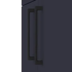 Arezzo 1100 Matt Blue Semi-Recessed Square Combination Vanity Unit (Matt Black Flush & Handles) 10 Arezzo 1100 Matt Blue Semi-Recessed Square Combination Vanity Unit (Matt Black Flush & Handles) -Bathroom Furniture az11bmbsh d1