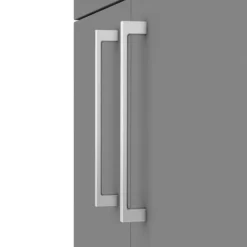 Arezzo 1100 Matt Grey Slimline Combination Vanity Unit (Chrome Flush & Handles) -Bathroom Furniture az11gchsl d1