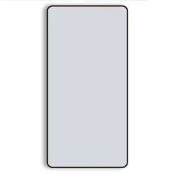 Arezzo Matt Black Framed Bathroom Mirror - 1400 X 700mm