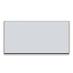 Arezzo Matt Black Square Edge Framed Bathroom Mirror - 1400 X 500mm -Bathroom Furniture az147mb d1