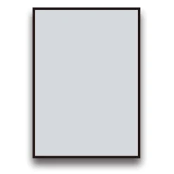 Arezzo Matt Black Square Edge 700 X 500 Mirror -Bathroom Furniture az57mb d1