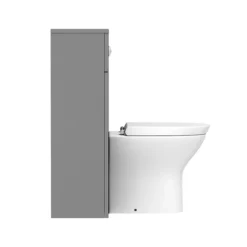 Arezzo 500 Matt Grey WC Unit With Cistern + Modern Pan -Bathroom Furniture az5wcg n d3