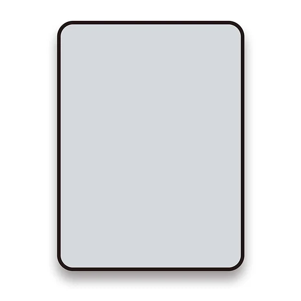 Arezzo Matt Black 800 X 600 Rectangular Mirror 5 Arezzo Matt Black 800 X 600 Rectangular Mirror - Image 3