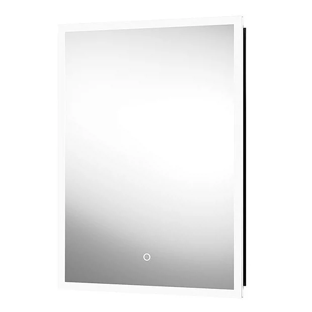 Arezzo 500 X 700mm Recessed LED Illuminated Bathroom Mirror Cabinet With Shaver Socket & Anti-Fog 4 Arezzo 500 X 700mm Recessed LED Illuminated Bathroom Mirror Cabinet With Shaver Socket & Anti-Fog - Image 2