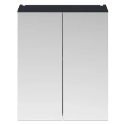 Arezzo 600 Matt Blue 2-Door Mirror Cabinet -Bathroom Furniture azb62mc nd1