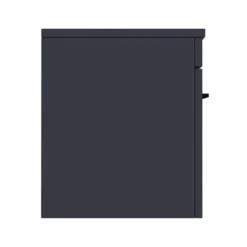 Arezzo Wall Hung Countertop Vanity Unit - Matt Blue - 600mm With Matt Black Handle 11 Arezzo Wall Hung Countertop Vanity Unit - Matt Blue - 600mm With Matt Black Handle -Bathroom Furniture azb6whwbk d4