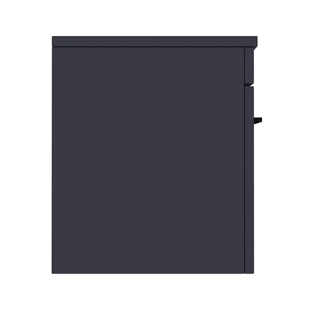 Arezzo Wall Hung Countertop Vanity Unit - Matt Blue - 600mm With Matt Black Handle 7 Arezzo Wall Hung Countertop Vanity Unit - Matt Blue - 600mm With Matt Black Handle - Image 5