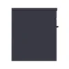Arezzo Wall Hung Countertop Vanity Unit - Matt Blue - 600mm With Matt Black Handle 2 Arezzo Wall Hung Countertop Vanity Unit - Matt Blue - 600mm With Matt Black Handle -Bathroom Furniture azb6whwbk d5