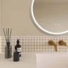 Arezzo 600mm Round Colour Changing LED Illuminated Bathroom Mirror With Bluetooth + Anti-Fog -Bathroom Furniture azmir025 d5