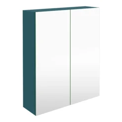 Arezzo 600 Matt Green 2-Door Mirror Cabinet