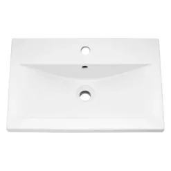 Arezzo 600 Matt Green Floor Standing Vanity Unit With Matt Black Handles -Bathroom Furniture aztg6fsvbkd1