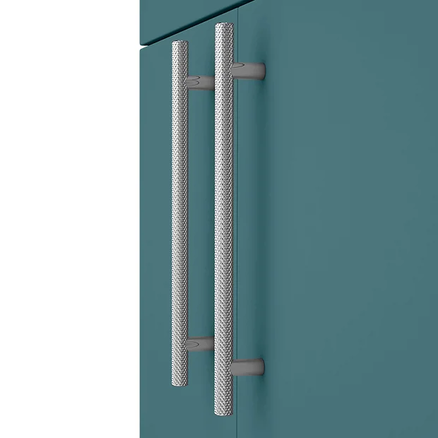 Arezzo Floor Standing Vanity Unit - Matt Green - 600mm With Industrial Style Chrome Handles 3 Arezzo Floor Standing Vanity Unit - Matt Green - 600mm With Industrial Style Chrome Handles