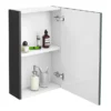 Brooklyn 450mm Gloss Grey Bathroom Mirror Unit