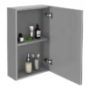 Brooklyn 450mm Grey Mist Bathroom Mirror Unit 2 Brooklyn 450mm Grey Mist Bathroom Mirror Unit -Bathroom Furniture b45mgm d2
