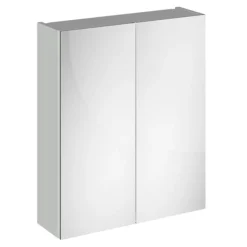 Brooklyn 600mm Grey Mist Bathroom Mirror Cabinet - 2 Door 7 Brooklyn 600mm Grey Mist Bathroom Mirror Cabinet - 2 Door -Bathroom Furniture b6gmwm l