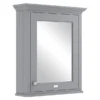 Bayswater Plummett Grey 600mm Mirror Wall Cabinet -Bathroom Furniture bayf128 l