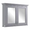 Bayswater Plummett Grey 1050mm Mirror Wall Cabinet 1 Bayswater Plummett Grey 1050mm Mirror Wall Cabinet -Bathroom Furniture bayf131 l