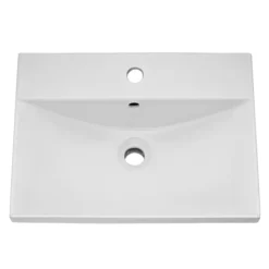 Brooklyn 500 Grey Avola Floor Standing Vanity Unit With Thin-Edge Basin -Bathroom Furniture bfs5gryte d1