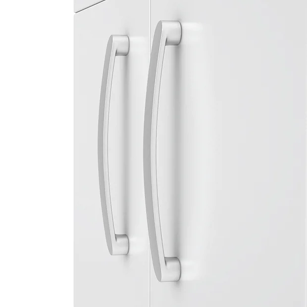 Brooklyn 500mm White Gloss Vanity Unit - Floor Standing 2 Door Unit 8 Brooklyn 500mm White Gloss Vanity Unit - Floor Standing 2 Door Unit - Image 6