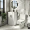 Brooklyn 500mm White Gloss Vanity Unit - Floor Standing 2 Door Unit -Bathroom Furniture bfs5whtnd6