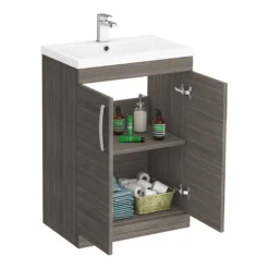 Brooklyn Grey Avola Vanity Furniture Package 12 Brooklyn Grey Avola Vanity Furniture Package -Bathroom Furniture bgapk d2