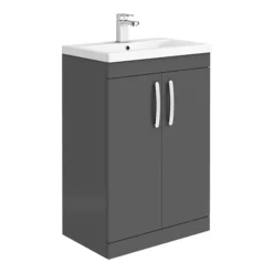 Brooklyn Gloss Grey Vanity Furniture Package