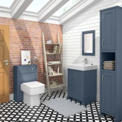 Chatsworth 500mm Traditional Blue Toilet Unit Only