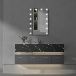 Arezzo Bulb 500 X 700mm LED Illuminated Mirror With Motion Sensor + Anti-Fog 13 Arezzo Bulb 500 X 700mm LED Illuminated Mirror With Motion Sensor + Anti-Fog -Bathroom Furniture bm001 d4